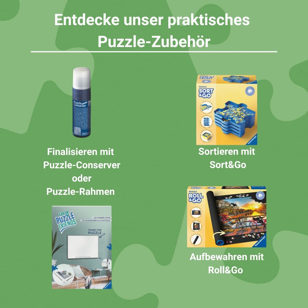 Ravensburger Puzzle Roll & Go XXL - Puzzlematte für Puzzles mit bis zu 3000 Teilen, Puzzleunterlage zum Rollen, Praktisches Zubehör zur Aufbewahrung von Puzzles