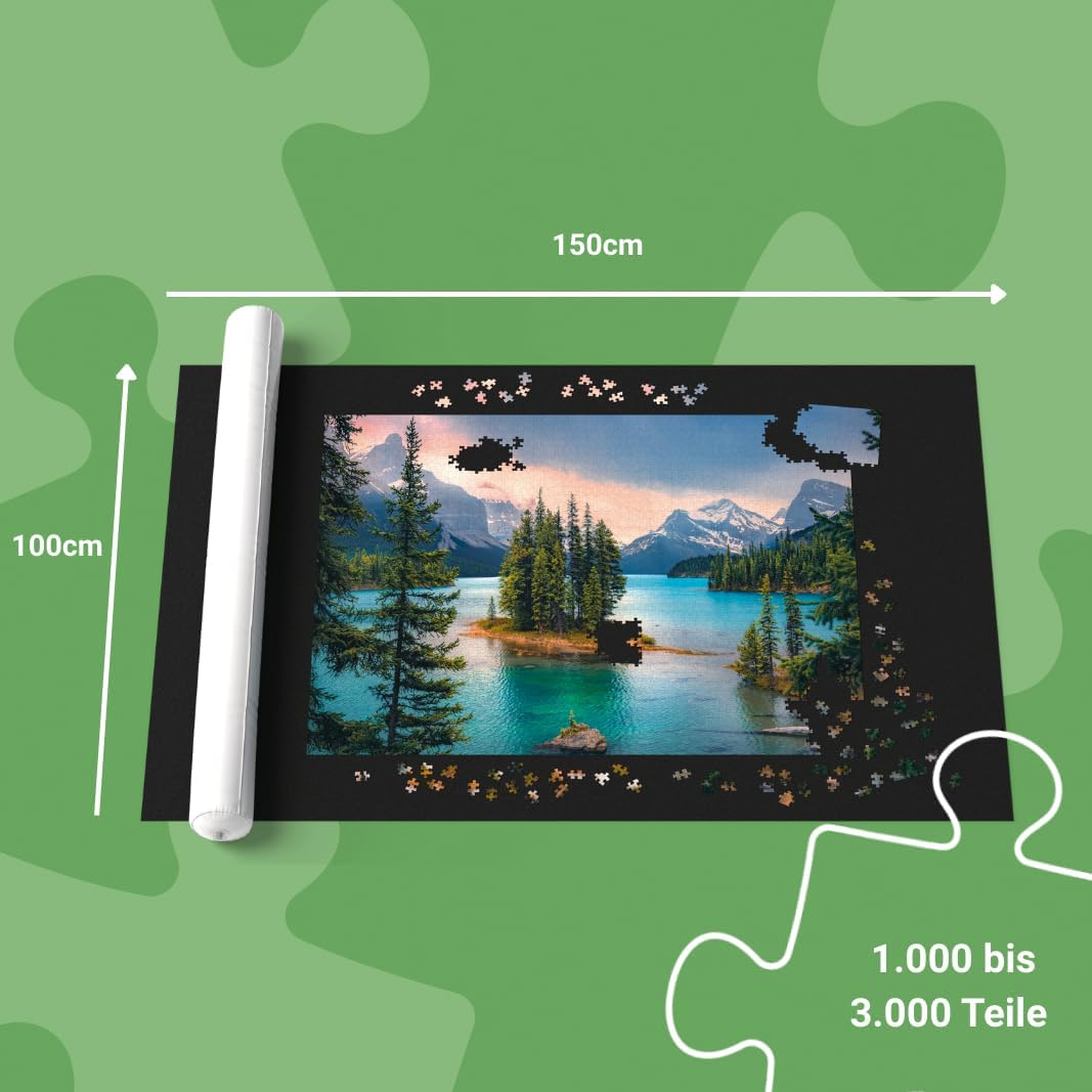 Ravensburger Puzzle Roll & Go XXL - Puzzlematte für Puzzles mit bis zu 3000 Teilen, Puzzleunterlage zum Rollen, Praktisches Zubehör zur Aufbewahrung von Puzzles