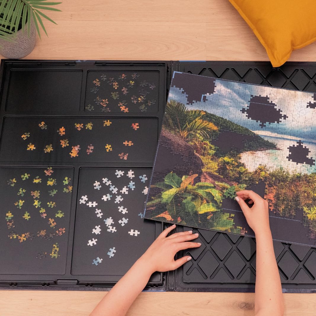 Ravensburger Store & Go für Puzzles mit bis zu 1000 Teilen, Kombination aus Puzzle-Sortierschale und Puzzleunterlage, Zubehör zur Aufbewahrung von Puzzles