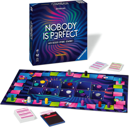 Ravensburger 26845 - Nobody is Perfect - Silvesterspiel, Kartenspiel für die ganze Familie, Spiele für Erwachsene, Gesellschaftsspiele, Brettspiele für 3-10 Spieler, ab 14 Jahren